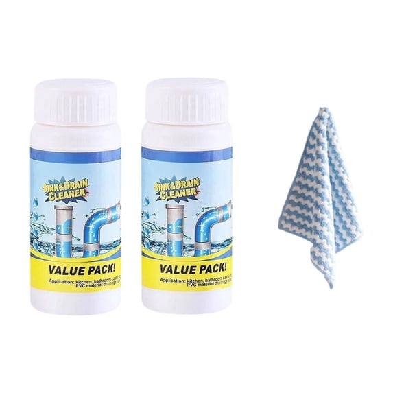 Enzymatic Drain Cleaner, Fast Acting Foam Drain Opener, Pipe Unclogger for Kitchen Sink Bathroom, Hair Grease Remover(C)