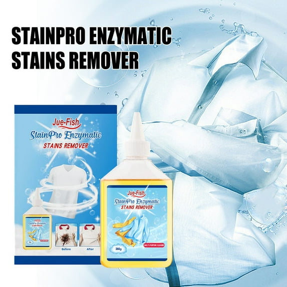 Enzymatic Stain Remover 260ml, ZzCityTK Instant Multi-Purpose Cleaner for Carpets Clothing Upholstery, Fast-Acting Odor Eliminator Safe for Delicate Fabrics Machine Hand Wash