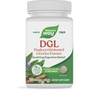 Natures Way DGL Chewable Tablets, Soothing Digestive Relief*, Licorice Flavored, Unisex, 100ct