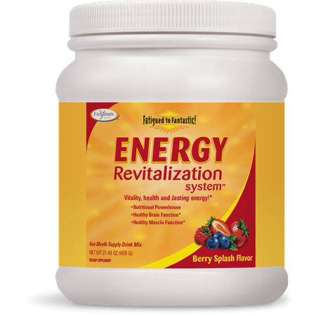 Enzymatic Therapy Energy Revitalization Powder, Berry Splash, 30 Servings