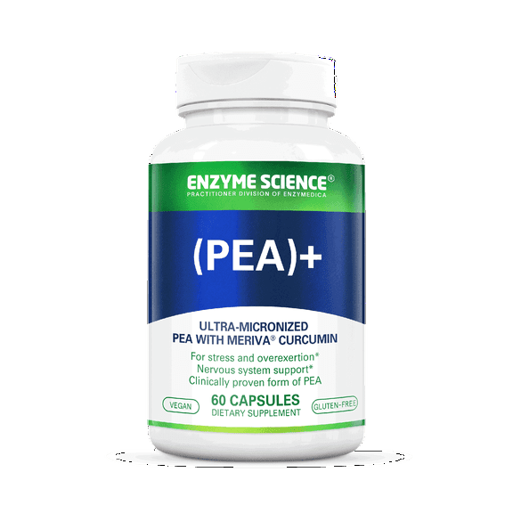 Enzyme Science™ (Pea)+ All-Natural Meriva Curcumin Supplement, 60 Capsules – For Physiological Support – Helps Support Nervous, Immune, & Muscular Systems