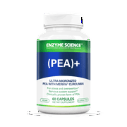 Enzyme Science  Pea+ All-Natural Meriva Curcumin Supplement, 60 Capsules   For Physiological Support   Helps Support Nervous, Immune, Muscular Systems
