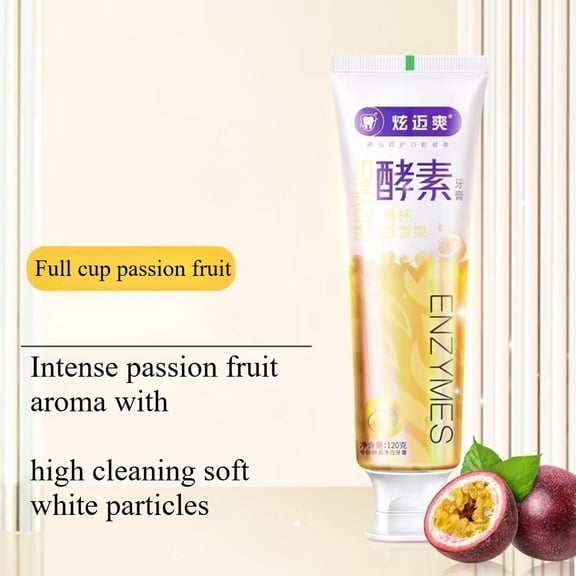 Enzyme Toothpaste Brightening Teeth Cleaning Mouth Eliminating Yellow Reducing Bad Breath and Removing Stains120g