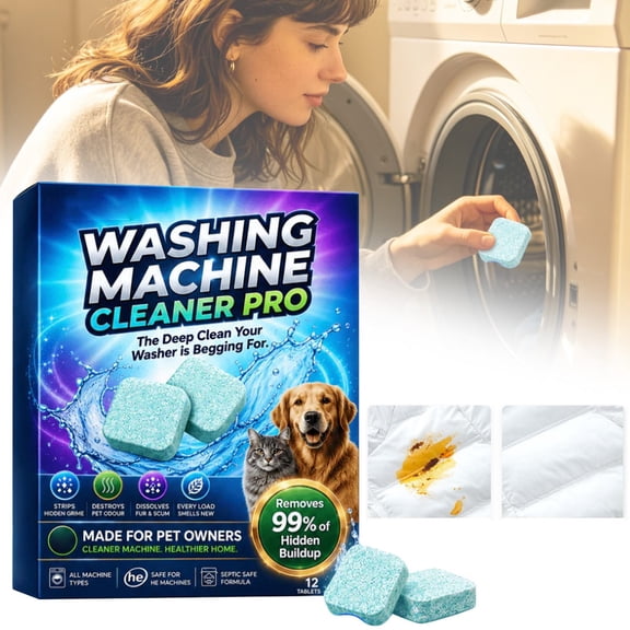 Enzyme Washing Machine Cleaner Tablets Washing Machine Cleaner Pet Hair All Automatic Laundry Machine Deep Cleaning Pet Owner Washing Machine Cleaner
