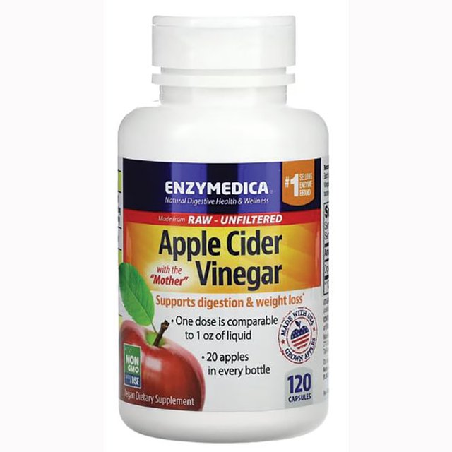 Enzymedica, Apple Cider Vinegar, Healthy Weight and Digestive Support