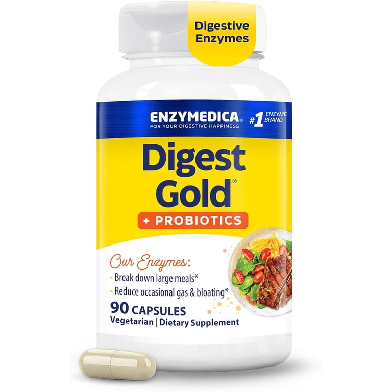 Enzymedica Digest Gold + Probiotics, Advanced Natural Digestion