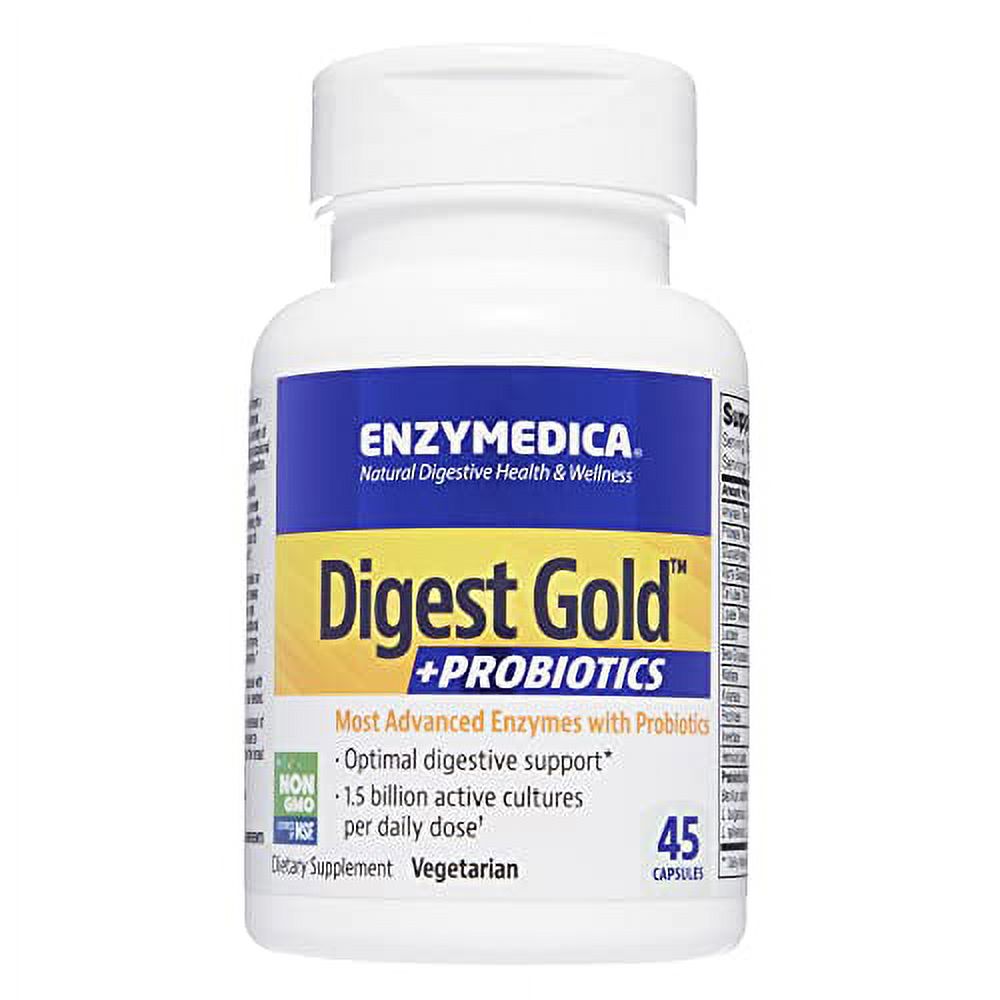 Enzymedica Digest Gold + Probiotics, 2in1 Advanced Formula, Supports