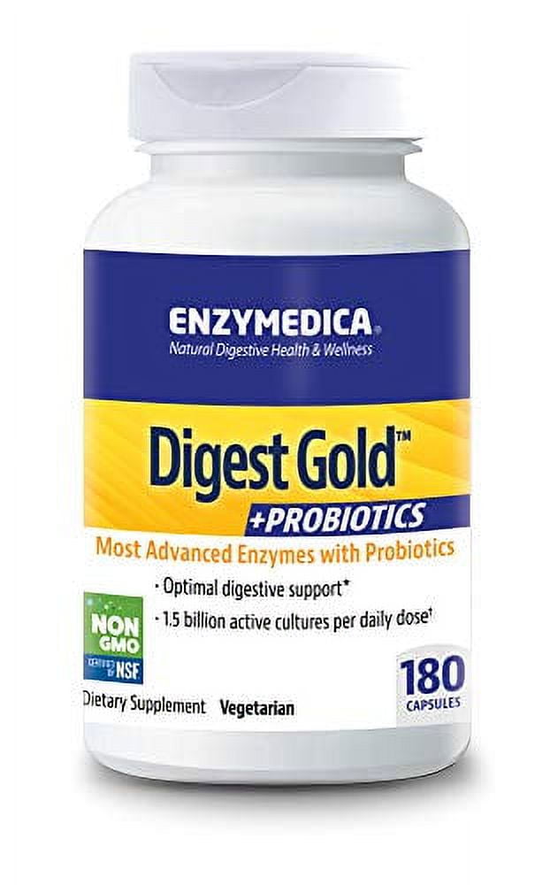 Enzymedica Digest Gold + Probiotics, Probiotic Supplement, Digestive