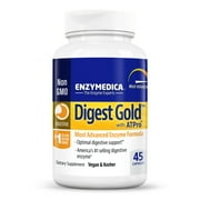 Enzymedica, Digest Gold with ATPro, Daily Digestive Support Supplement with Enzymes and ATP, 45 Capsules