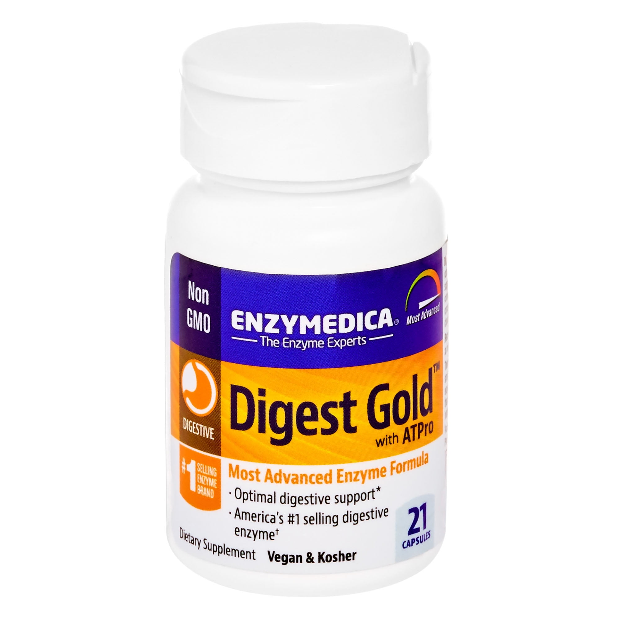 Enzymedica Digest Gold® with ATPro®, Maximum Strength , 21 Capsules ...