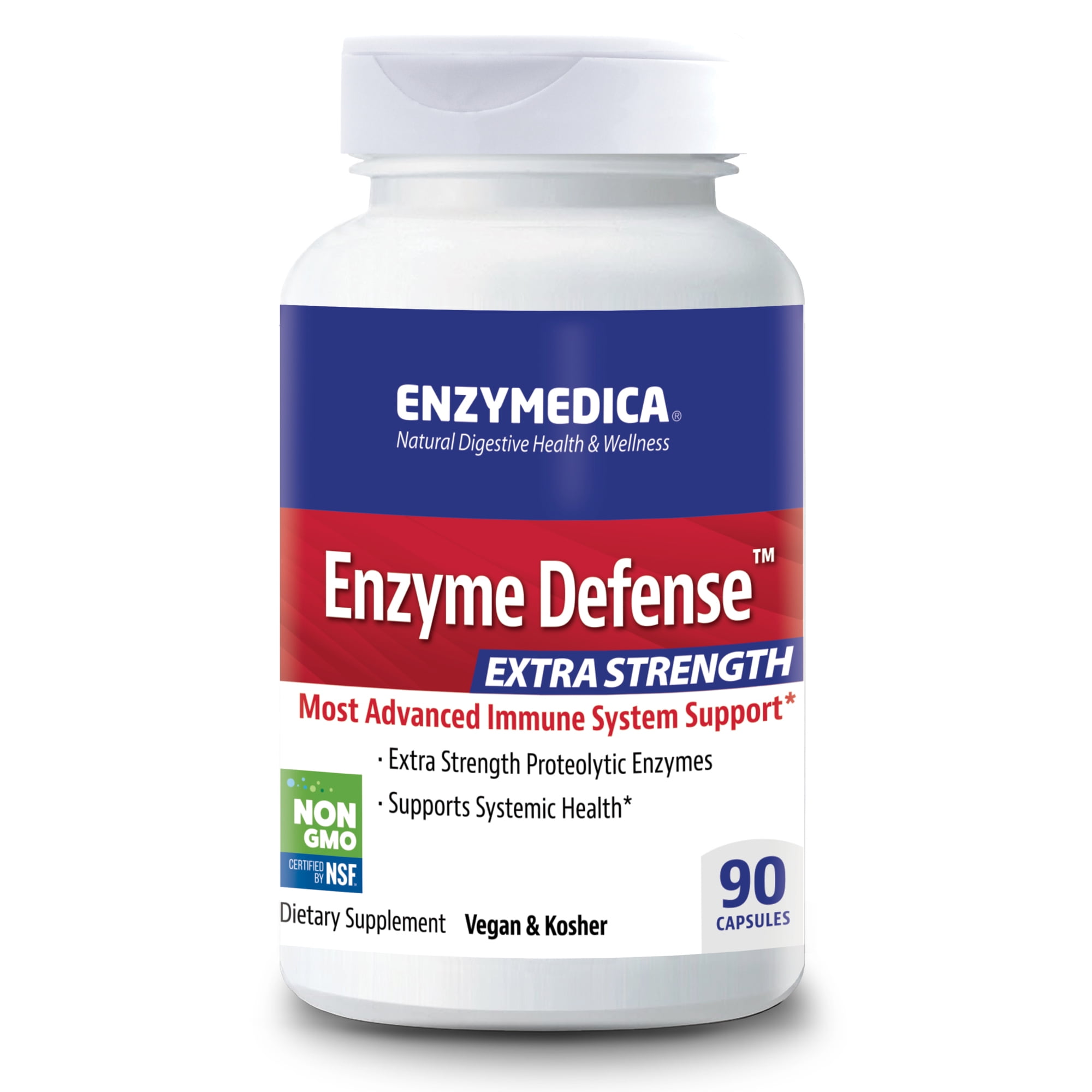 Enzymedica Enzyme Defense Extra Strength 90 Caps - Walmart.com