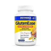 Enzymedica GlutenEase Extra Strength, Advanced Gluten Digestive Enzymes for Women and Men, Fast-Acting Formula for Bloating Relief & Digestive Health, 30 Capsules