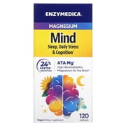 Enzymedica Magnesium Mind, Magnesium Supplement, 120 Capsules