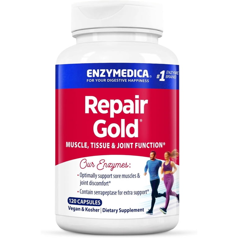 Enzymedica, Repair Gold for Men and Women, 120 Capsules - Walmart.com