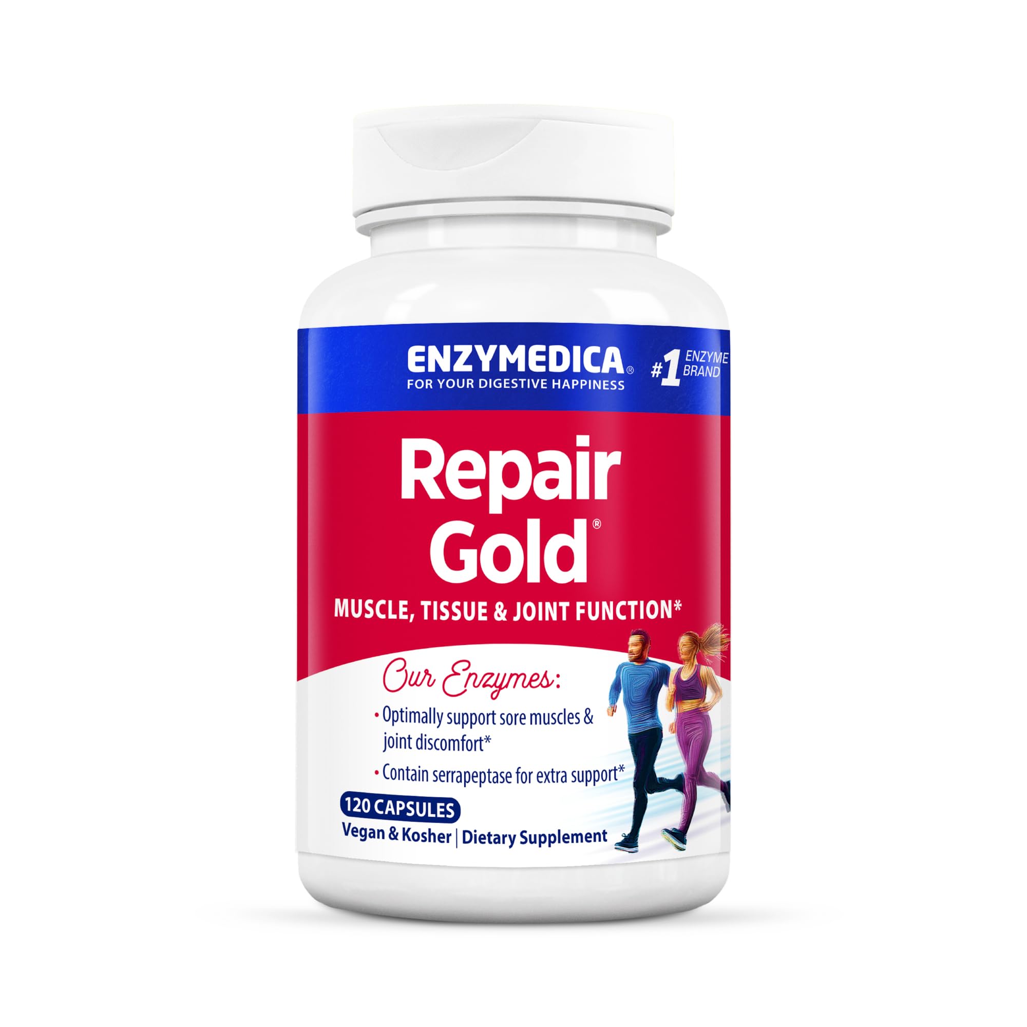 Enzymedica, Repair Gold, Proteolytic DHF10 Enzymes, Joint Support ...