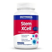 Enzymedica, Stem XCell, Antioxidant Support for Cellular Renewal, Brain Health and Stem Cell Regeneration, Vegetarian and Non-GMO, 60 capsules 30 servings