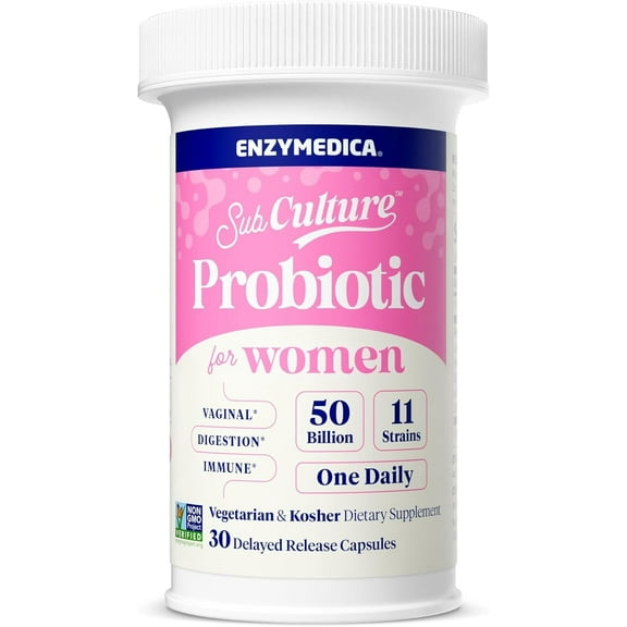 Enzymedica, SubCulture Probiotic for Women, 30 capsules