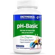 Enzymedica, pH-Basic, Promotes Healthy Digestion and pH Balance with Digestive Enzymes, Vegetarian, Non-GMO, 90 capsules (90 servings)