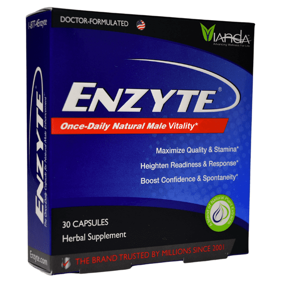 Enzyte Natural Male Vitality Supplement with Asian Ginseng, Ginkgo Biloba, and Epimedium 30 Capsules, 30 Day Supply