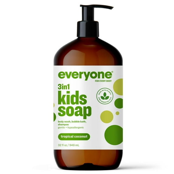 Eo Everyone Soap for JMS2 Kids Tropical, Coconut Twist - 32 Ounce