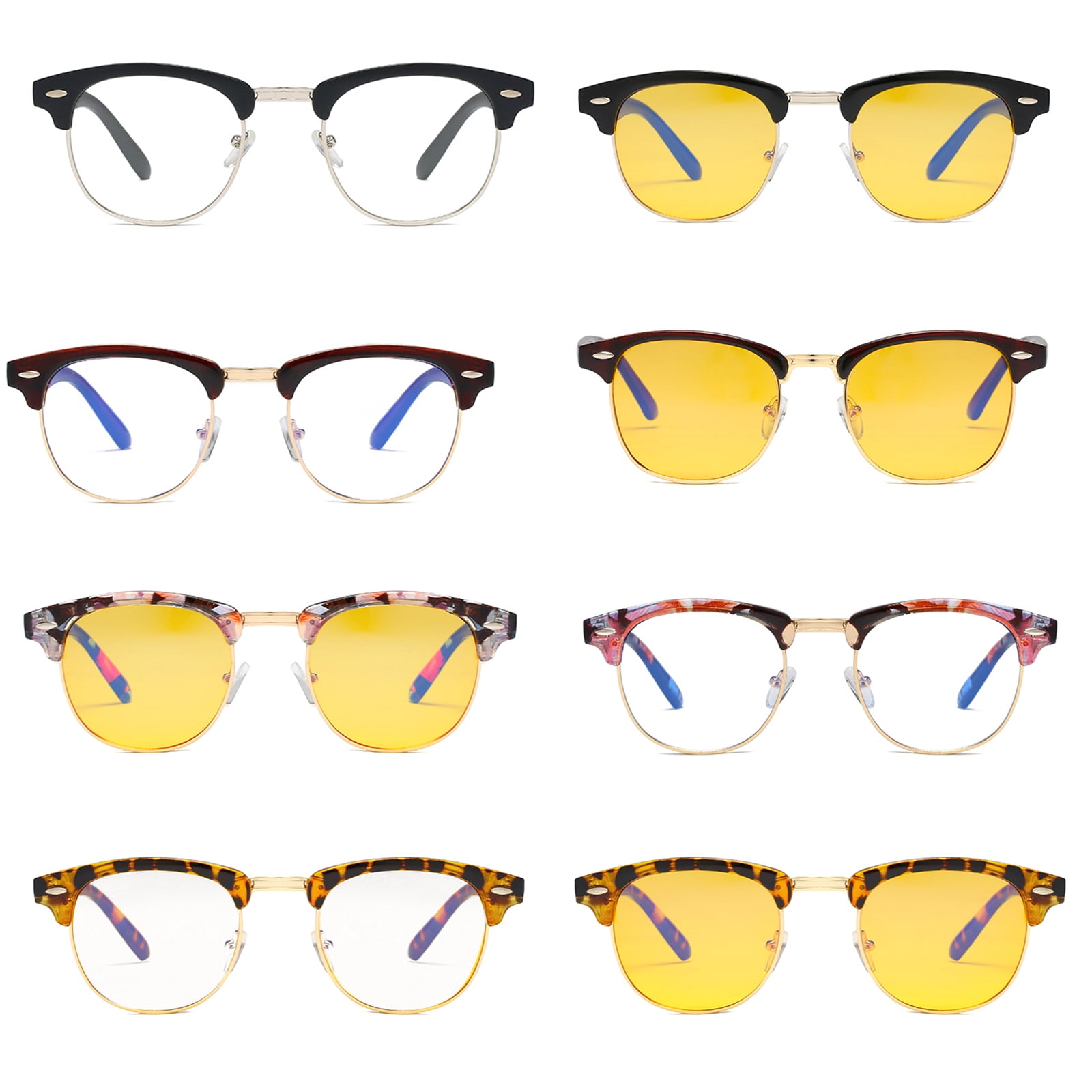 Eo&dora Blue Light Blocking Glasses Anti Glare Strain Fatigue UV Filter Gaming Computer