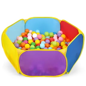 Eocolz Pop Up Ball Pit for Baby Toddler Kids, Foldable Play Tent Playpen Playhouse Indoor Outdoor, Balls Not Included