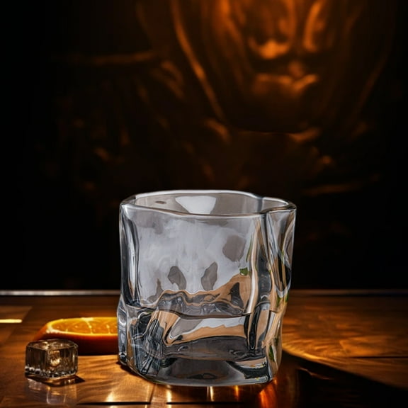 Eolstice 170ml Twist Shaped Colorful Whiskey Tumbler Glass, Thickened Base Beer Glass for Daily Use, Novelty Design Drinking Cup for Cocktail Beverage, for Home Bar Party