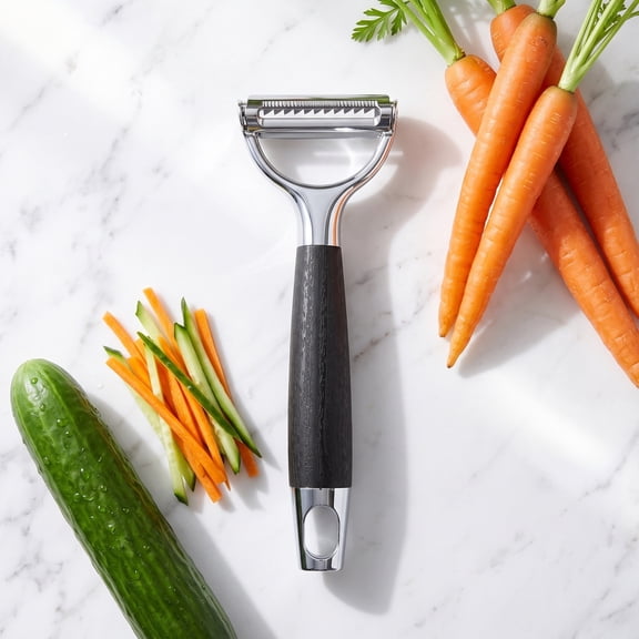 Eolstice 2 In 1 Serrated Peeler Grater, Stainless Steel Kitchen Tool, for Vegetables Fruits Cheese Citrus Zest, Cooking Prep, Home Kitchen Utensil