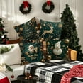 thumbnail image 1 of Eolstice 4Pcs Plush & Sturdy Holiday Christmas Pillow Covers, Elegant Decorative Pillow Cases with Hidden Zipper, for Home Living Room, Sofa Decor, Seasonal Events, Gift Exchange, 1 of 7