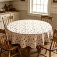 thumbnail image 1 of Eolstice 4th of July Round Tablecloth, Patriotic Star Stripe Cover, Reusable Washable Table Cloth for Independence Day Party BBQ Home Kitchen Dining Room Decor, 1 of 6