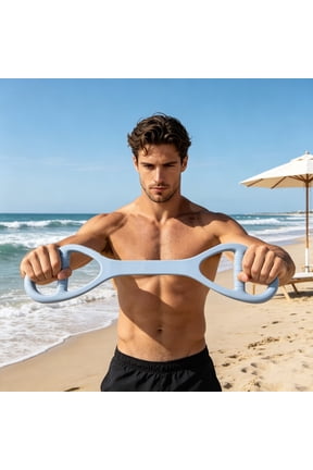 8 Shape Resistance Band, Silicone Elastic Stretch Rope for Home Gym, Shoulder Opening Back Shaping Fitness Equipment, Body Sculpting Training for Women Men