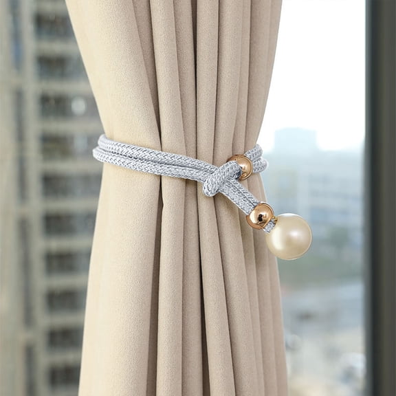 Eolstice Adjustable Curtain Tie Back Holders, Modern Drapery Accessory, Thin Thick Window Treatment for Home Office Decor