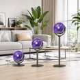 thumbnail image 1 of Eolstice Adjustable Height Air Circulation Fan, 3 Modes Desk Floor Standing Turbine Fan, Quiet Rechargeable, Indoor Use, Portable Fan Room Office Home, 1 of 8