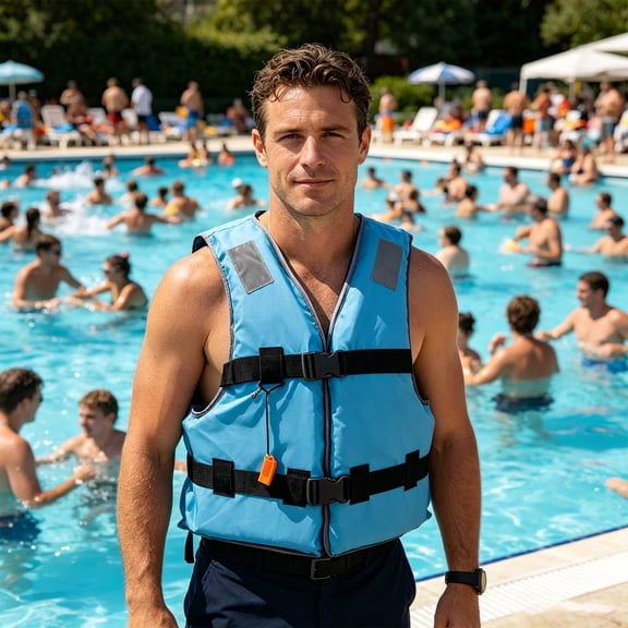 Eolstice Adults Inflatable Swim Vest, Portable Snorkel Vest for Unisex, Summer Buoyancy Swim Vest, Water Safety Floatation Device, for Boating, Beach, Pool