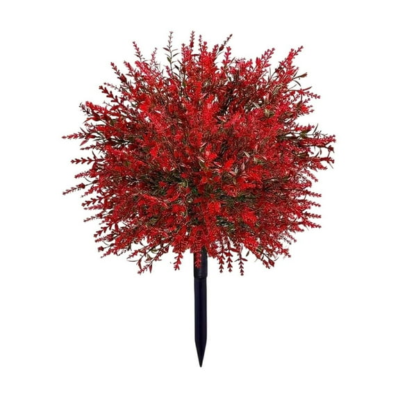 Eolstice Artificial Fake Flowers Bundles For Outdoor Outside Decor, Faux Plants Silk Realistic Plastic Look, Porch Garden Patio Decoration For Home Landscape Enhancement