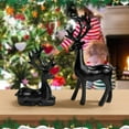 thumbnail image 1 of Eolstice Artistic Resin Reindeer Sculpture Pair, Sturdy Deer Statue for Desk Decoration, For Office Home Holiday Ornament, 1 of 9