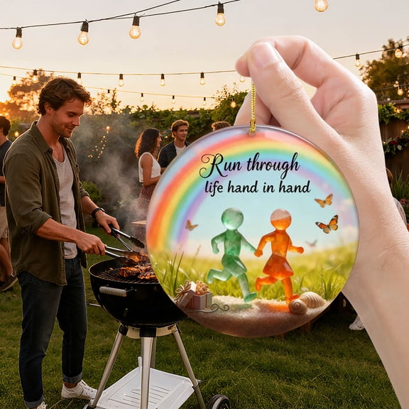 Eolstice Beautiful and Unique Friendship Sea Glass Ornaments, Flat Decorative Pendant for Collection Display, for Home Decor, Gift Giving, Craft Activities, Seasonal Decor