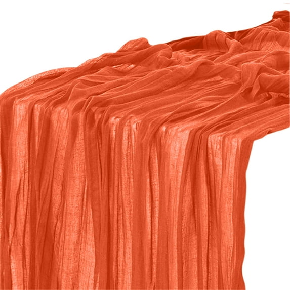 Eolstice Boho Gauze Green Table Runner, Wedding and Holiday Table Decor, Kitchen Dining Fabric for Party Setup and Home Interior Decorating