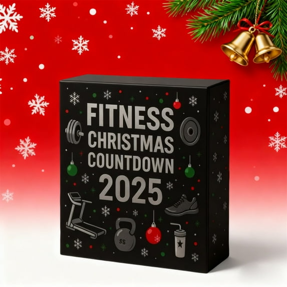 Eolstice Calendar with Gym and Christmas Decoration Themes, Motivational Wall Calendar for Fitness Enthusiasts, for Home, Office, and Gift Giving Throughout the Year(E)