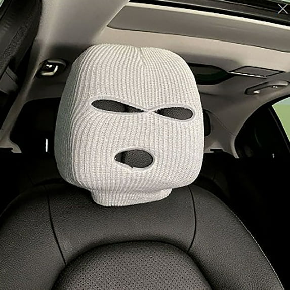 Eolstice Car Headrest Seat Cover, Universal Funny Interior Decor, Personalized Head Rest Protector for Vehicles