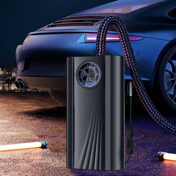 Eolstice Car Mounted Air Pump, Portable Tire Inflator, Electric Air Compressor, Mini Pump for Car Tires, Bicycles, Sports Balls, Inflatables