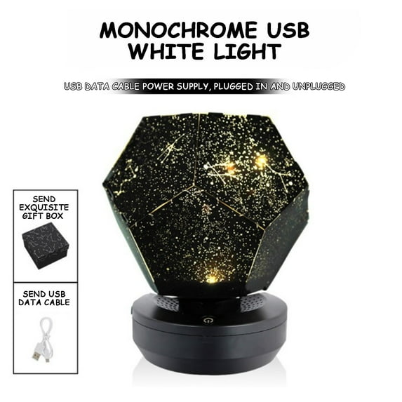 Eolstice Celestial Star Night Lamp, Night Lights Projection for Sky Themed Decor, Sturdy and Soothing for Bedroom, Living Room, and Home Decoration(Yellow)