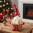 thumbnail image 1 of Eolstice Christmas Candy Basket, Faceless Gnome Doll Woven Small Treat Basket, Tabletop Centerpiece, Holiday Party Home Kitchen Decor, Gift, 1 of 6