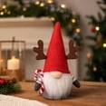 thumbnail image 1 of Eolstice Christmas Gnome Decorations, Handmade Swedish Tomte Figurine, Holiday Tabletop Decor for Home Shelf Mantel Christmas Winter Decoration, 1 of 7