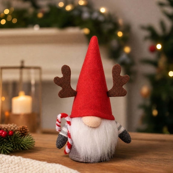 Eolstice Christmas Gnome Decorations, Handmade Swedish Tomte Figurine, Holiday Tabletop Decor for Home Shelf Mantel Christmas Winter Decoration