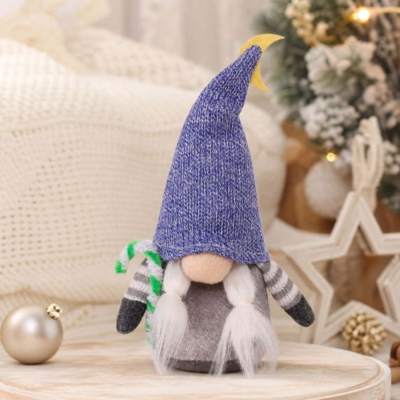 Eolstice Christmas Gnome Decorations, Handmade Swedish Tomte Figurine, Holiday Tabletop Decor for Home Shelf Mantel Christmas Winter Decoration
