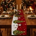 thumbnail image 1 of Eolstice Christmas Table Runner, Long Strip Tabletop Centerpiece, Holiday Dinner Decor, Festive Red Dining Table Linen, Winter Home Party Supplies, 1 of 7