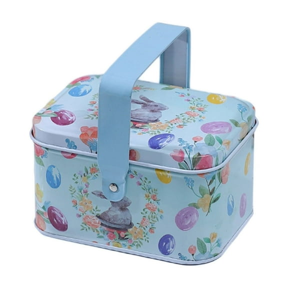 Eolstice Christmas Themed Portable Tin Box,Ingenious Gift Packaging For Childrens Snacks,Reusable Holiday Storage Container Party Favor Treat Holder Decor Idea