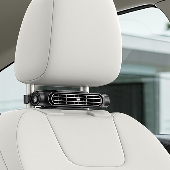 Eolstice Clip On Car Fan, USB Powered, Vehicle Ventilator, Portable Auto Seat Back Cooler, For Sedan SUV Truck Rear Seat