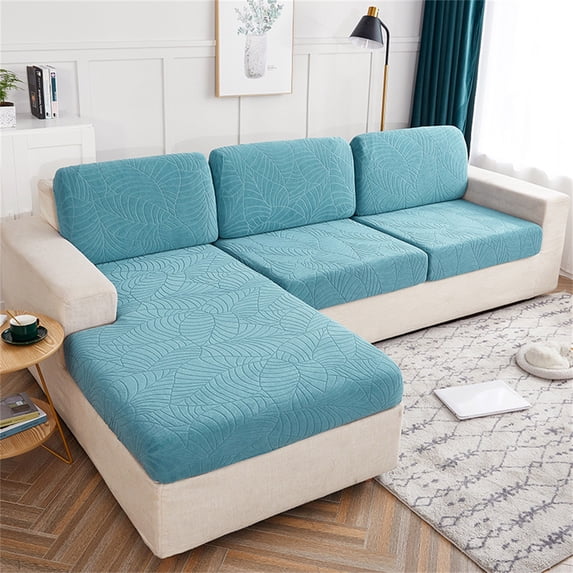 Eolstice Cushion Sofa Seat Cover, Tightly Wrapped Protection Fiber Cover, Living Room Seat Protector, for Furniture, Pet Protection, Washable, Sturdy Fabric(Blue)